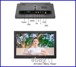 10.1in HD LCD Screen Monitor Computer TV HDMI/VGA/BNC Color Display With Speaker