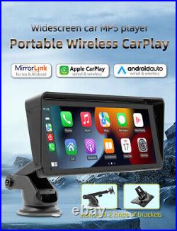 10.26 In Portable HD Screen Car Radio Wireless Carplay Android Auto Bluetooth FM