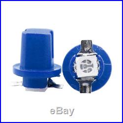 10pcs T5 5050 1SMD B8.5D LED Dashboard Dash Gauge Instrument Light Bulbs Blue