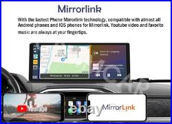 11.3in 5K Dash Cam Car Radio DVR Camera For Apple CarPlay FM Touch Screen BT AUX