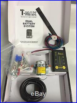 12 volt Intelligent Split Charge Dual Battery System With LED Display TMAX