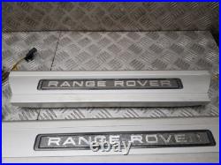 13-22 RANGE ROVER SPORT L494 SET OF 4 x ILLUMINATED DOOR SILL TRIM COVERS 6 MTH