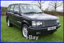 1997 Range Rover 2.5 Dse Manual Diesel P38 Blue 12 Months Mot
