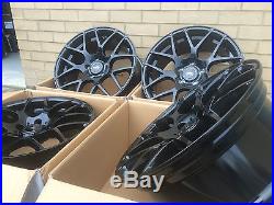 19 Aluwerks Dtm Gloss Black Alloy Wheels Vw T5 T6 Vivaro Trafic 815kg High Load