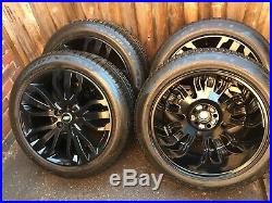 21 Gloss Black Range Rover Sport Vogue L405 L494 L322 Discovery Alloy Wheels
