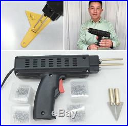 220V Hot Stapler Car Auto Bumper Weld Gun Plastic Staples Pliers Repair Tool Kit