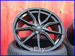 22 BLACK SPYDER alloy wheels for new audi q7 mercedes ml gl bentley with tyres