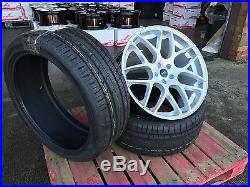 22 Bmw Range Rover Sport Alloy Wheels And Tyres Hypersilver Dtm X5 X6 Q7
