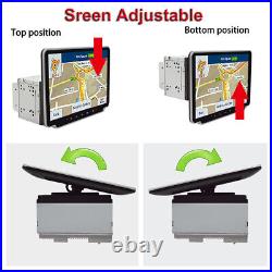 2Din 10.1in Rotation Touch Screen Android 9.1 Car Stereo Radio GPS WIFI WithCamera