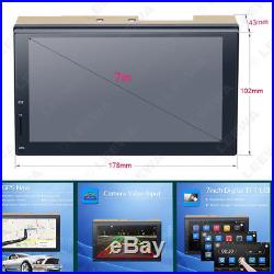 2Din Capacitive screen Multimedia GPS Nav Radio Stereo Bluetooth WIFI FM/USB/AUX