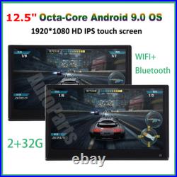 2X 12.5 Android 9.0 Car Headrest Screen Monitor WIFI Bluetooth 4K Dual HDMI 2X 12.5 Android 9.0 Car Headrest Screen Monitor WIFI Bluetooth 4K Dual HDMI