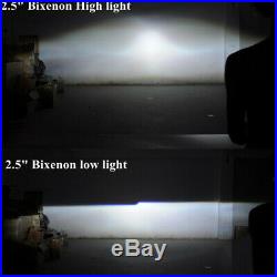 2.5Bi xenon hid Projector lens led dayrunning shrouds white angel red demon eye