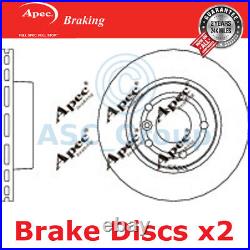 2x Apec Braking 297mm Vented OE Quality Replacement Brake Discs (Pair) DSK933
