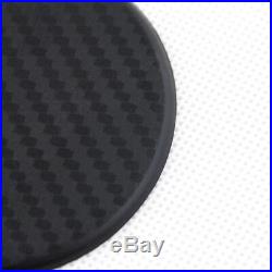 2x Black Car Vehicle Water Cups Slot Non-Slip Carbon Fiber Look Mat Accessories
