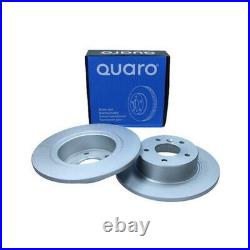 2x QD0584 QUARO Brake Disc Pair Rear Axle For LAND ROVER