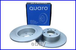 2x QD0584 QUARO Brake Disc Pair Rear Axle For LAND ROVER