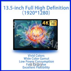 360° Rotatable Car Monitor Headrest Player 4K HD Androind 14 Video WIFI BT TV