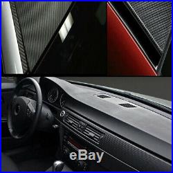 3D Carbon Fiber Vinyl Wrap - Black Interior Panel Sticker For Car Dashboard, Door Handle, Console