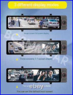 3 Lens Car DVR Camera GPS Android Car Rearview Mirror Camera Dash Cam WIFI 4+64G