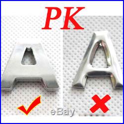 40PCS 3D Car Alphabet letter Number Symbol Emblem Badge Decals Stickers Kits