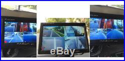 4CH Car Vehicle DVR Video Recorder Box +7 Monitor+4x Night Vision Camera Video