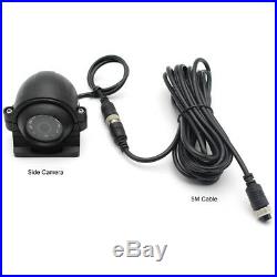 4CH Car Vehicle DVR Video Recorder Box +7 Monitor+4x Night Vision Camera Video