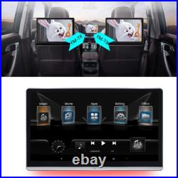4G+64GB 14'' Car Rear Headrest TV Monitor Bluetooth WIFI Rotatable Screen Player