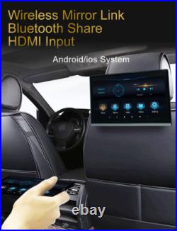 4G+64GB 14'' Car Rear Headrest TV Monitor Bluetooth WIFI Rotatable Screen Player