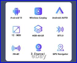 4G Dash Cam Android 13 Car Mirror DVR Camera GPS Navigation Recorder ADAS WIFI