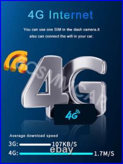 4G Dash Cam Android 13 Car Mirror DVR Camera GPS Navigation Recorder ADAS WIFI