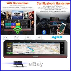 4G Dual Lens Car DVR Dash Cam GPS Navigation Android Bluetooth Car Charger Wifi