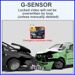 4 Lens Car DVR Dash Cam Video Camera Driving Recorder G-sensor Night Vision 170°