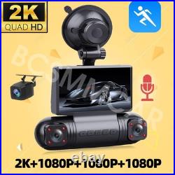 4 Lens Dash Cam 2K+1080p WIFI Car Recorder Camera 170° Wide Angle Night Vision