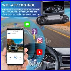 4 Lens Dash Cam 2K+1080p WIFI Car Recorder Camera 170° Wide Angle Night Vision