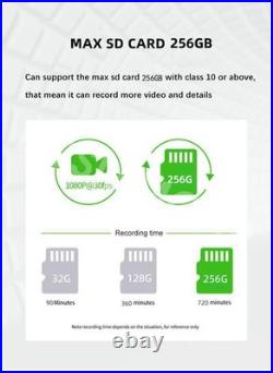 4 Lens Dash Cam 2K+1080p WIFI Car Recorder Camera 170° Wide Angle Night Vision