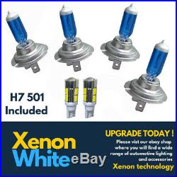 4 x H7 55W SUPER WHITE XENON UPGRADE HEADLIGHT BULBS SET HID 499 12V FULL/DIPPED