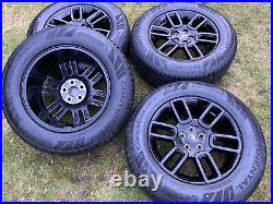 4 x LAND ROVER RANGE ROVER VOGUE DISCOVERY DEFENDER ALLOY WHEELS CONTI TYRES