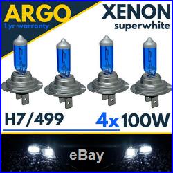 4x H7 Xenon White 477 100w Headlight Bulbs Fog light Halogen 499 Globes Hid 12v