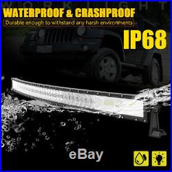 50 Inch 1560W LED 5D Curved Work Light Bar Combo Driving Offroad Lamp Car