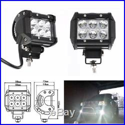 52 LED Light Bar High Intensity Combo Lamp + 2x 4 LED Pods For Mitsubishi L200