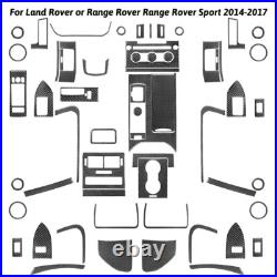59PC Carbon Fiber Full Set Kit Trim Cover Sticker For LR Range Rover Sport 14-17