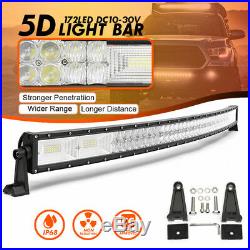 5D 50'' Inch 1560W Curved LED Work Light Bar Flood Spot Combo Offroad Truck Boat
