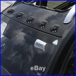 5 Pcs Black Smoked Lens Amber Car SUV Cab Roof Marker Running Lamp Deocr Lights