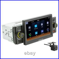 5in 1 Din Carplay Android Auto Radio Car Stereo MP5 Player Mirror Link WithCamera
