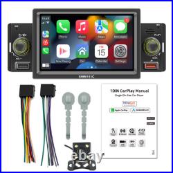 5in 1 Din Carplay Android Auto Radio Car Stereo MP5 Player Mirror Link WithCamera
