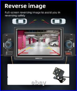 5in 1 Din Carplay Android Auto Radio Car Stereo MP5 Player Mirror Link WithCamera