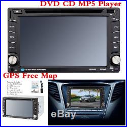 6.2 HD 2DIN Car DVD CD MP5 Player Head Unit Radio Stereo Bluetooth+GPS Map Card