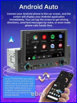 6.2 Inch Touch Screen Car Portable For Apple CarPlay Android Auto WithRear Camera
