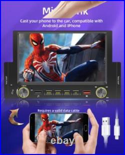 6.2 Inch Touch Screen Car Portable For Apple CarPlay Android Auto WithRear Camera