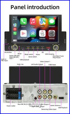 6.2 Inch Touch Screen Car Portable For Apple CarPlay Android Auto WithRear Camera 6.2 Inch Touch Screen Car Portable For Apple CarPlay Android Auto WithRear Camera